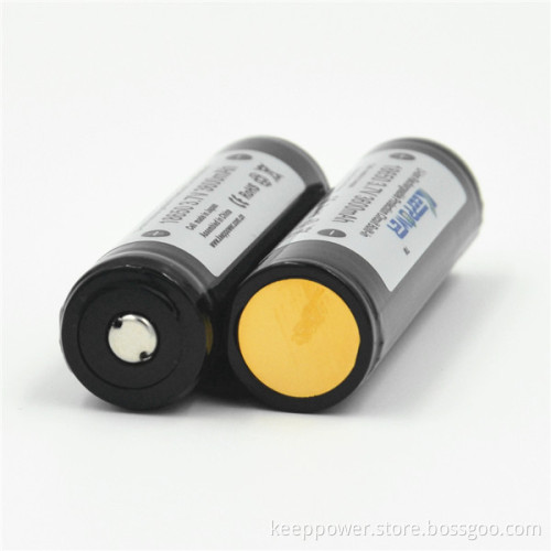 Protected KeepPower 3600mah 18650 3.7v li-ion battery for flashlight